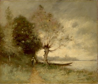Ufer der Loire bei Chouze von Paul Desire Trouillebert